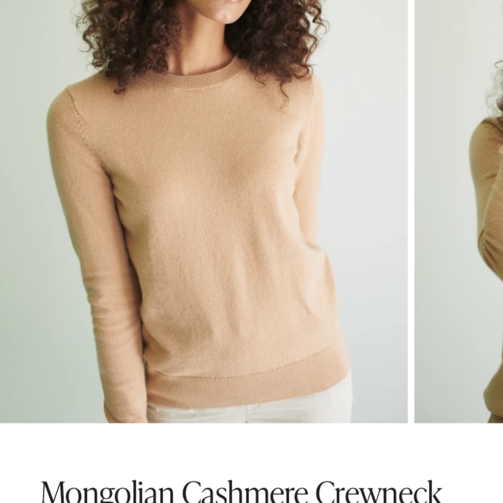QUINCE Mongolian Cashmere crew neck sweater